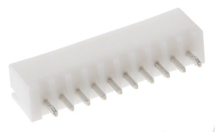 Connettore circuito stampato JST 10 vie 1 file passo 2,5mm, 3A diritto serie XH